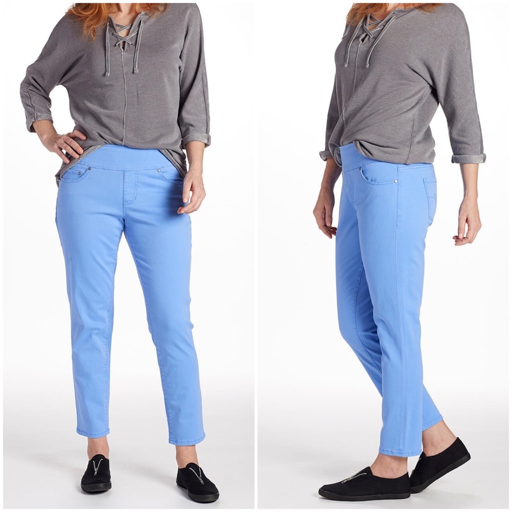 NWT! Jag Jeans Riviera Blue Amelia High-Rise Slim Ankle Pants